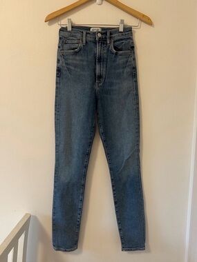 Agolde Pinch Waist Ultra High Rise Skinny Blue Jeans - Size 24